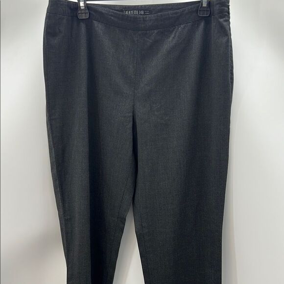 Lafayette 148 New York Black Straight Leg Pants - Picture 2 of 6